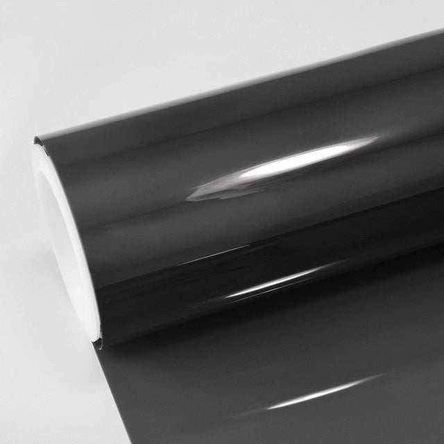 TeckWrap TWF-C30 ceramic window film roll in deep charcoal tint, featuring nano-ceramic technology for advanced solar heat rejection, UV protection, and enhanced interior privacy.