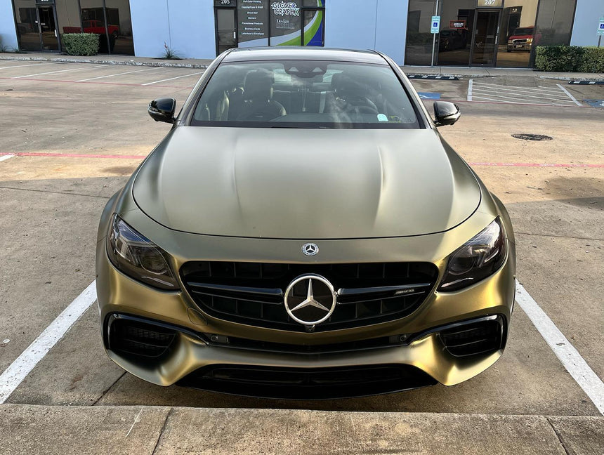 Vinyl wrapping AMG bumper (Upper section) | TeckWrap