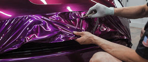Cutting vinyl wrap film