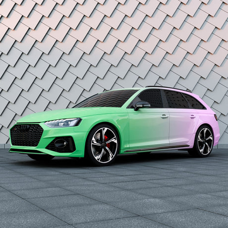 Purple to Green Gradient Custom Printed Vinyl Wrap
