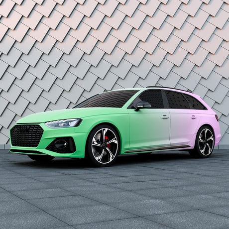 Purple to Green Gradient Custom Printed Vinyl Wrap