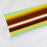 TeckWrap Ammolite Gem MCH02N Vinyl Wrap roll with vibrant rainbow iridescent finish for car wraps, interior styling, and creative customization.