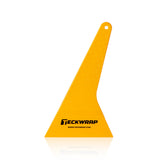 TeckWrap Compact Triangle Tint Scraper (12×22 cm) in vibrant yellow, designed for precision application and easy handling during car wrap and tinting tasks.