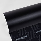 TeckWrap Matte Grainy Black (CM02-MS) Vinyl Wrap roll – premium textured black film for sleek and stealthy vehicle wrap finishes.