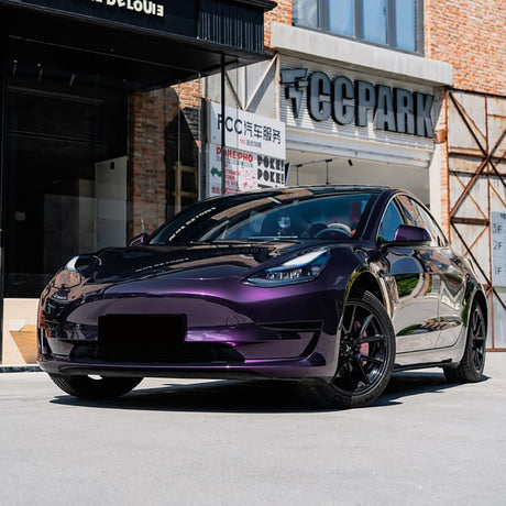Color-Shift Gloss Phantom Purple Midnight Violet Paint Protection Film (CPX418)