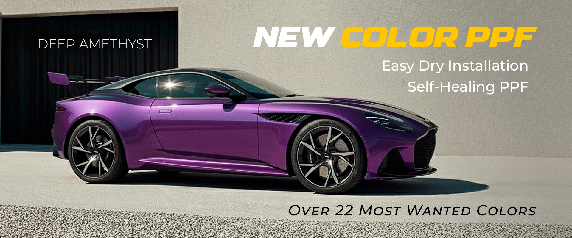 TeckWrap Deep Amethyst gloss purple PPF paint protection film