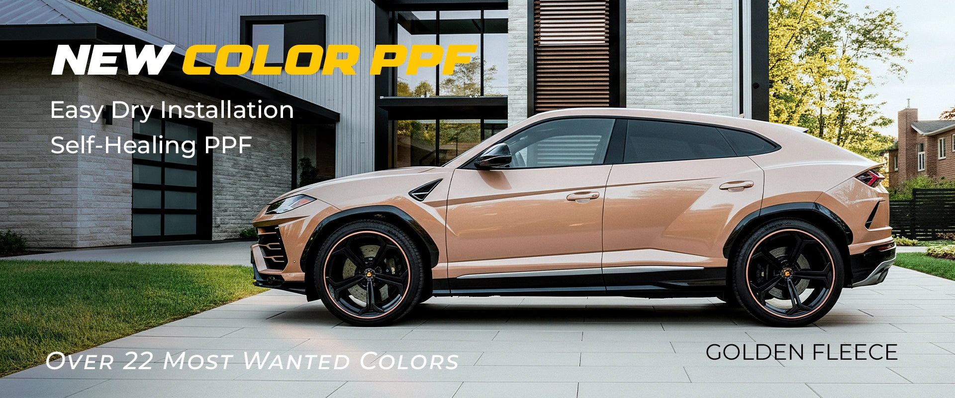 TeckWrap Golden Fleece gloss colour PPF paint protection film