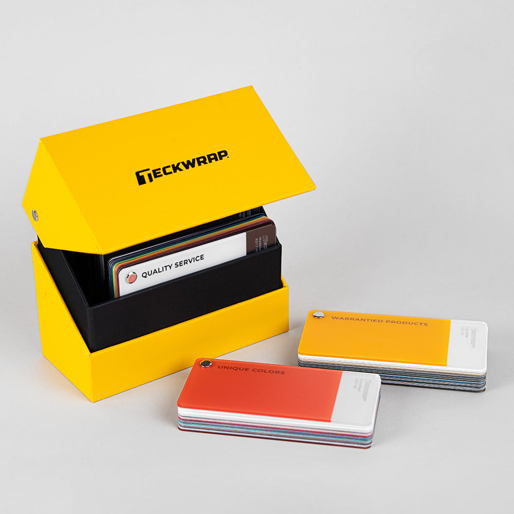 Teckwrap Box Teckwrap color Swatch para embalagem de carros e gráficos de veículos ...