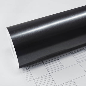 TeckWrap Dark Platinum Satin Vinyl Wrap Roll (ECH21) – premium metallic grey car wrap film on backing sheet