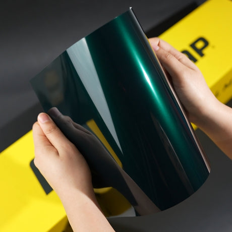 Teckwrap A4 muestras / envoltura de vinilo verde
