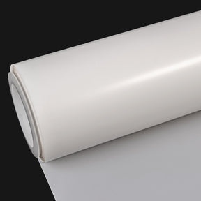 Roll of TeckWrap Paint Protection Film M75 Matte in white, featuring a smooth, non-glossy surface ideal for safeguarding vehicle paint with a subtle satin finish.