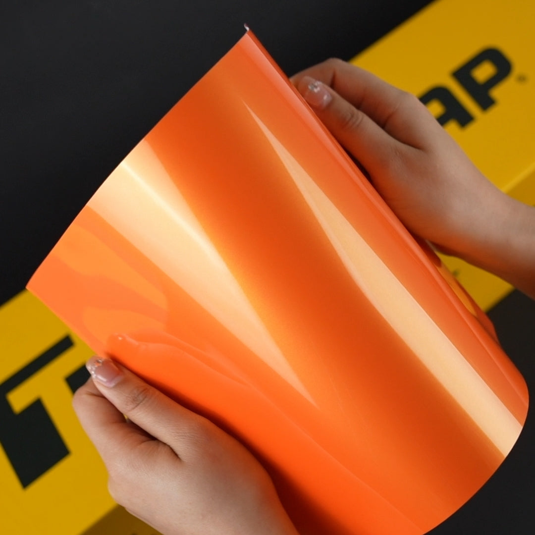 TeckWrap A4 Samples / ORANGE VINYL WRAP