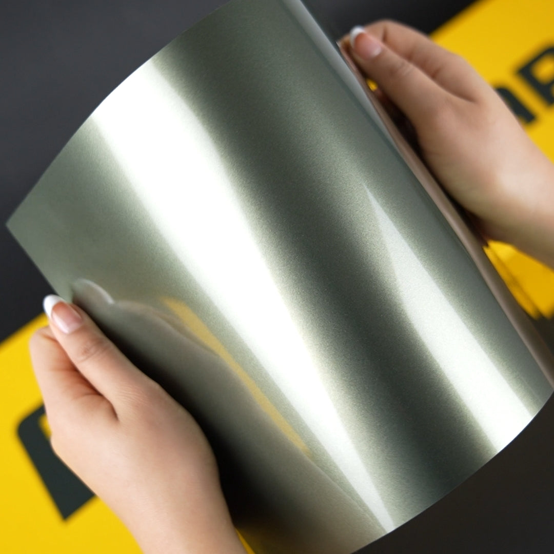 Teckwrap A4 muestras / envoltura de vinilo verde