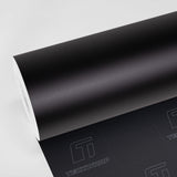 TeckWrap Velvet Black SCM01-PRO+ Vinyl Wrap roll with sleek satin matte finish for premium car wraps, interior trims, and custom styling.