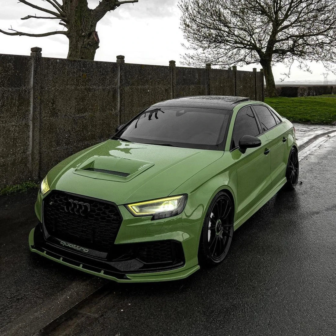 High Gloss French Olive Green Vinyl Wrap (CG31-HD)