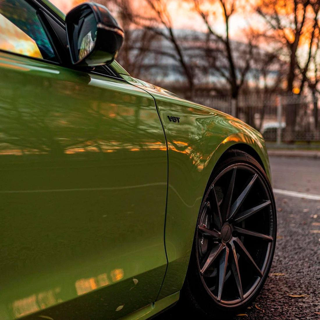 High Gloss French Olive Green Vinyl Wrap (CG31-HD)