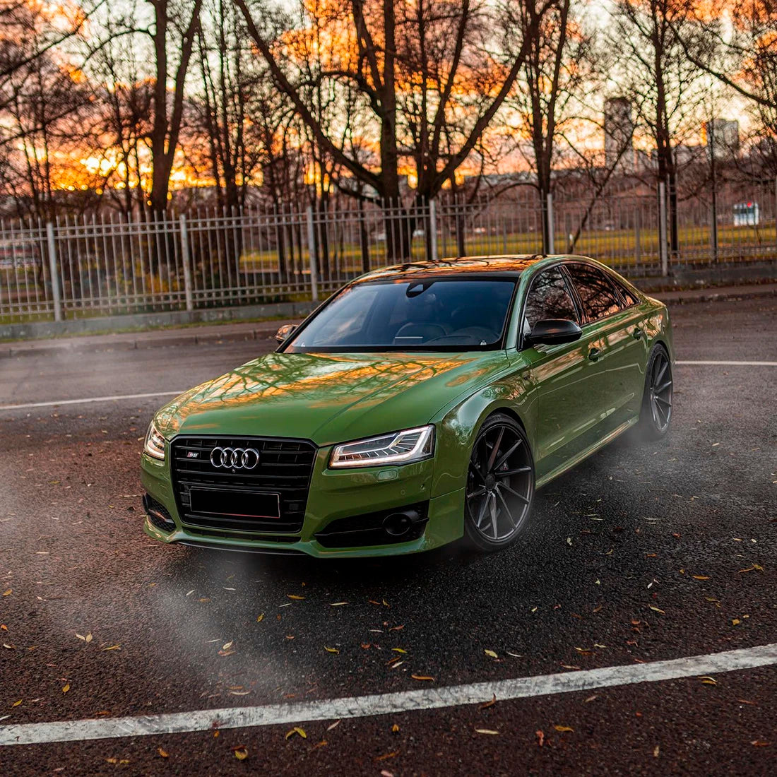 High Gloss French Olive Green Vinyl Wrap (CG31-HD)