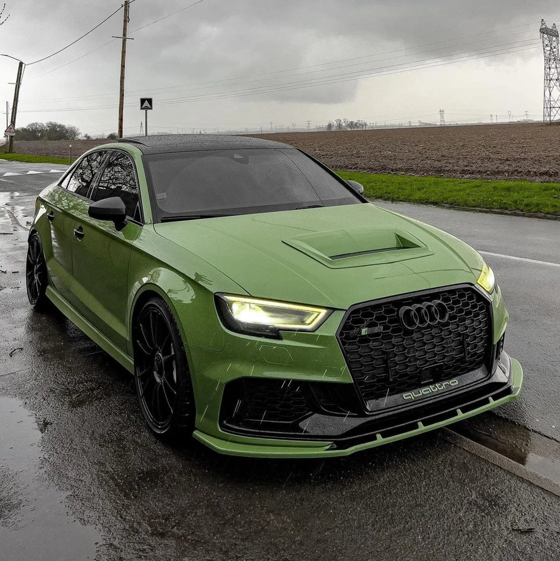 High Gloss French Olive Green Vinyl Wrap (CG31-HD)