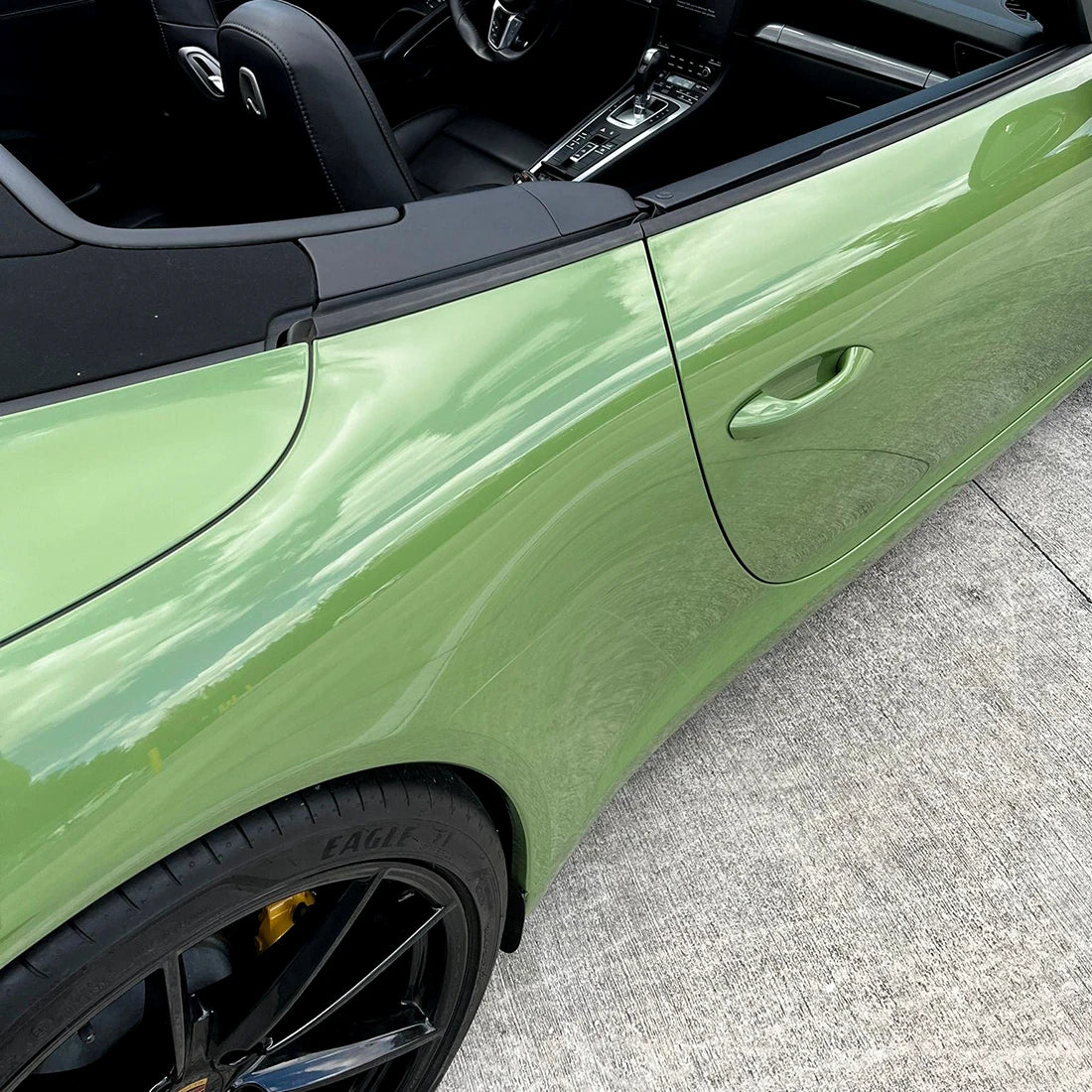 High Gloss French Olive Green Vinyl Wrap (CG31-HD)