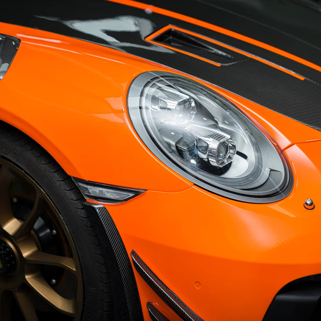 High Gloss Tangerine Orange Vinyl Wrap (CG40-HD)