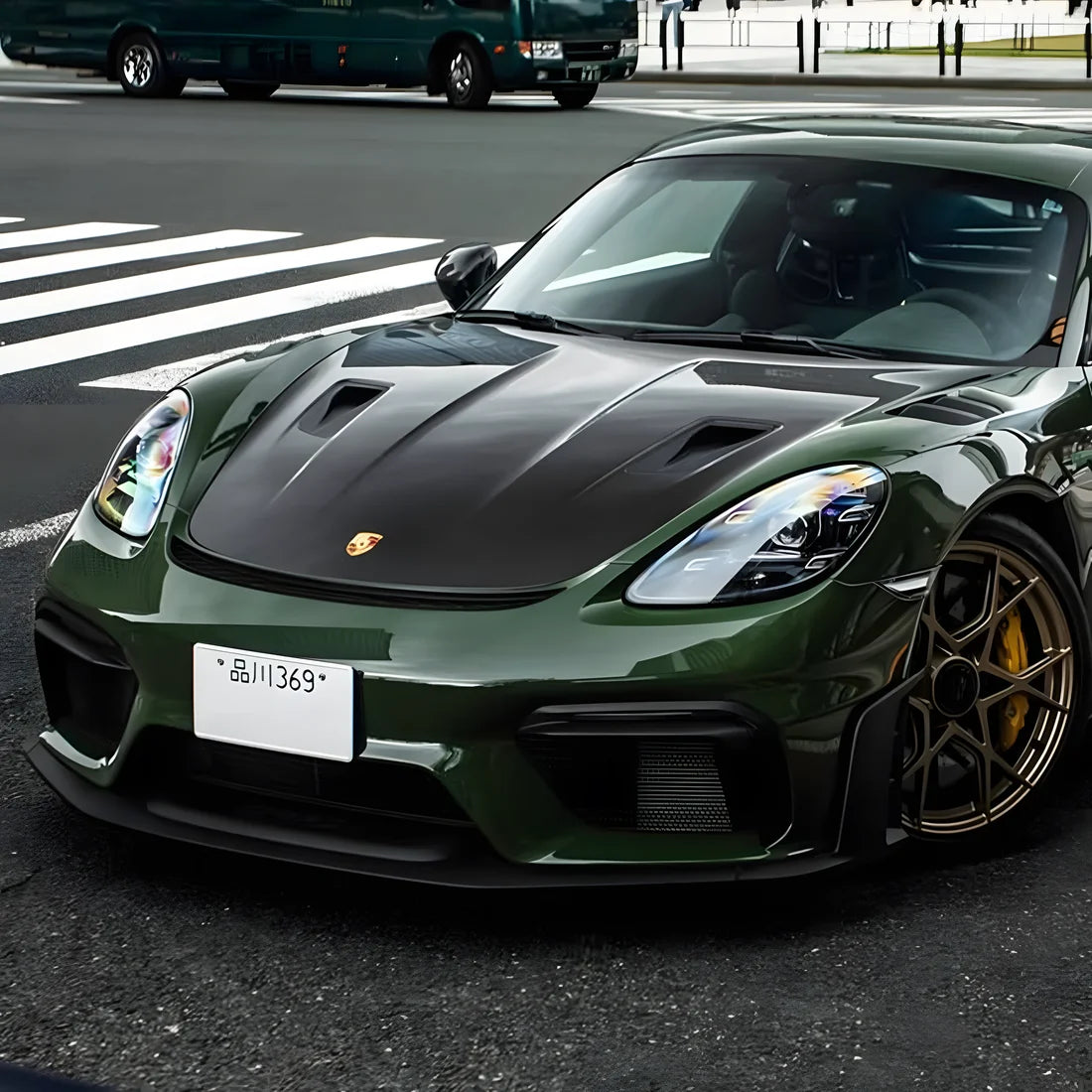 High Gloss Camouflage Green Vinyl Wrap (CG51-HD)