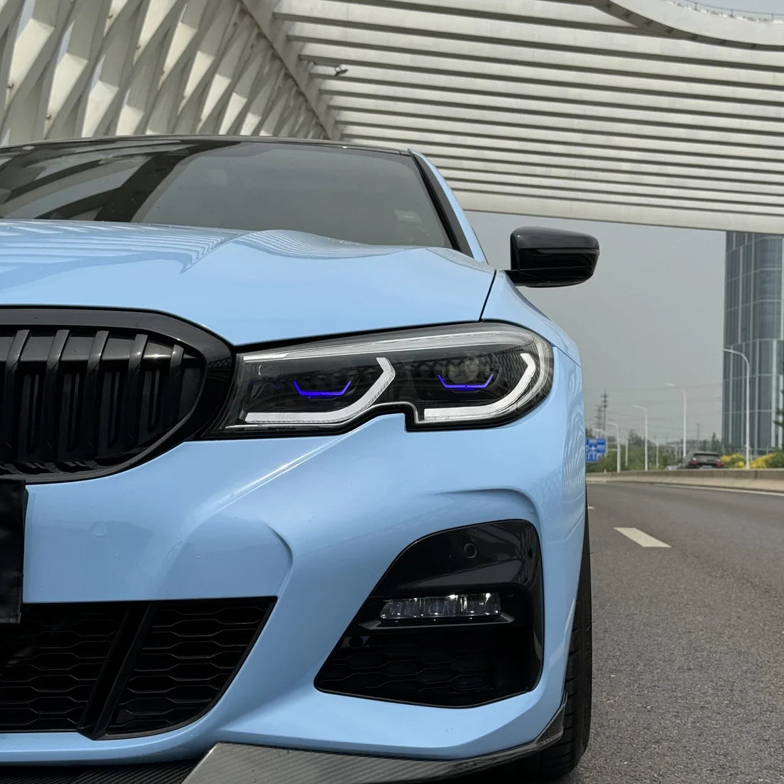 High Gloss Baby Blue Vinyl Wrap (CG58-HD)