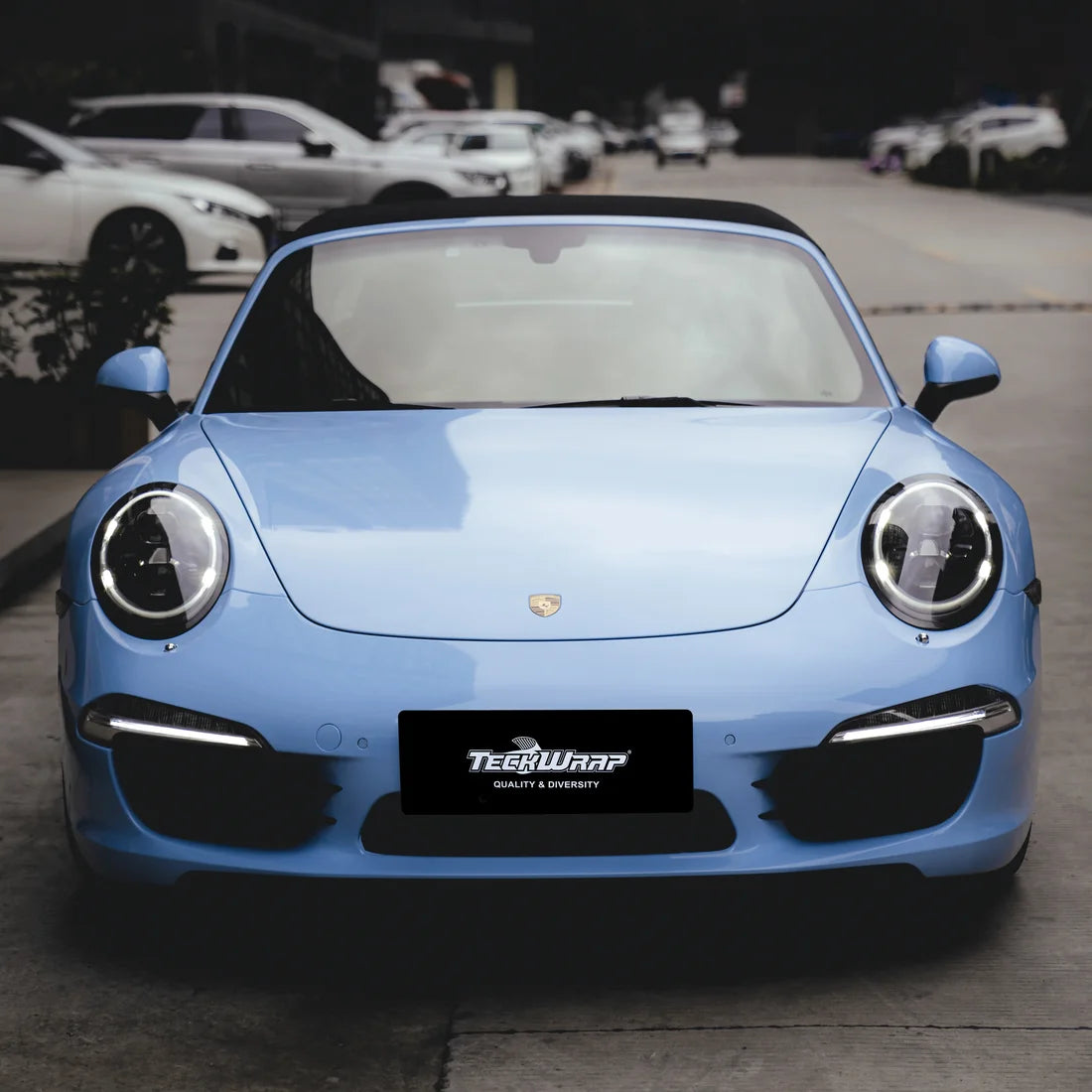 High Gloss Baby Blue Vinyl Wrap (CG58-HD)