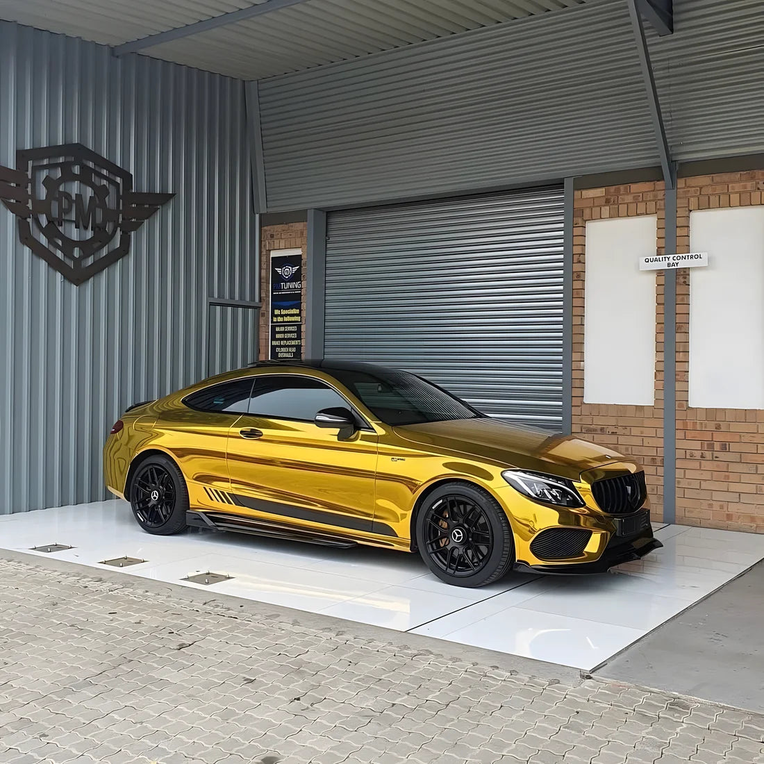 Cromo de ouro amarelo (CHM02-HD) envoltório de vinil