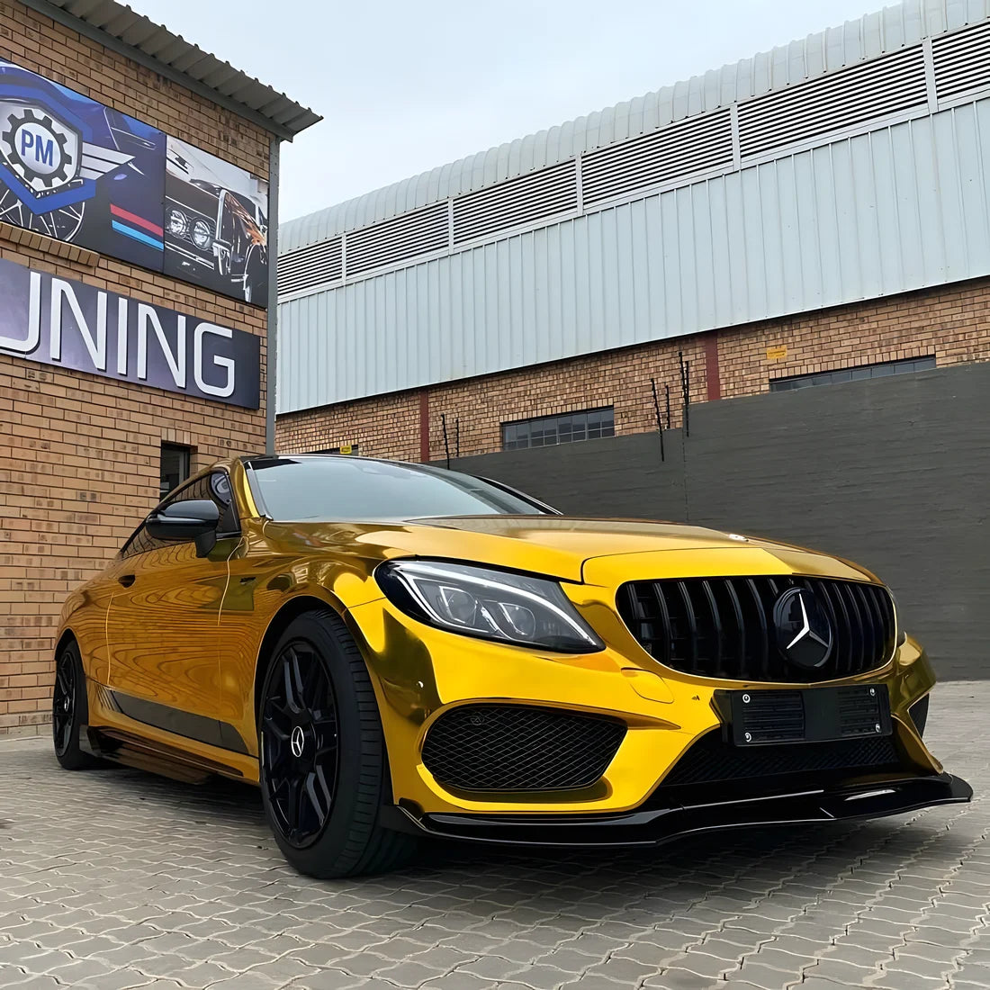 Cromo de ouro amarelo (CHM02-HD) envoltório de vinil