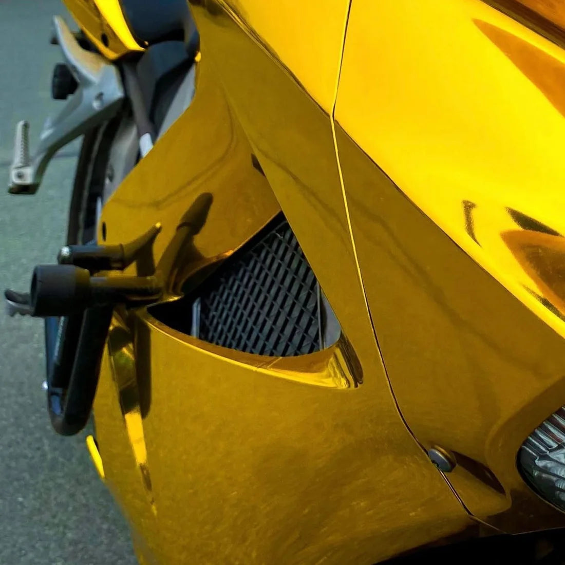 Cromo de ouro amarelo (CHM02-HD) envoltório de vinil
