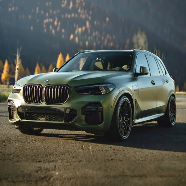 Matte Military Green wrap on a BMW