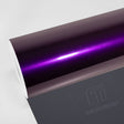 Gloss Purple Amethyst Color PPF CPX602 roll showing deep purple paint protection film with bright metallic shine