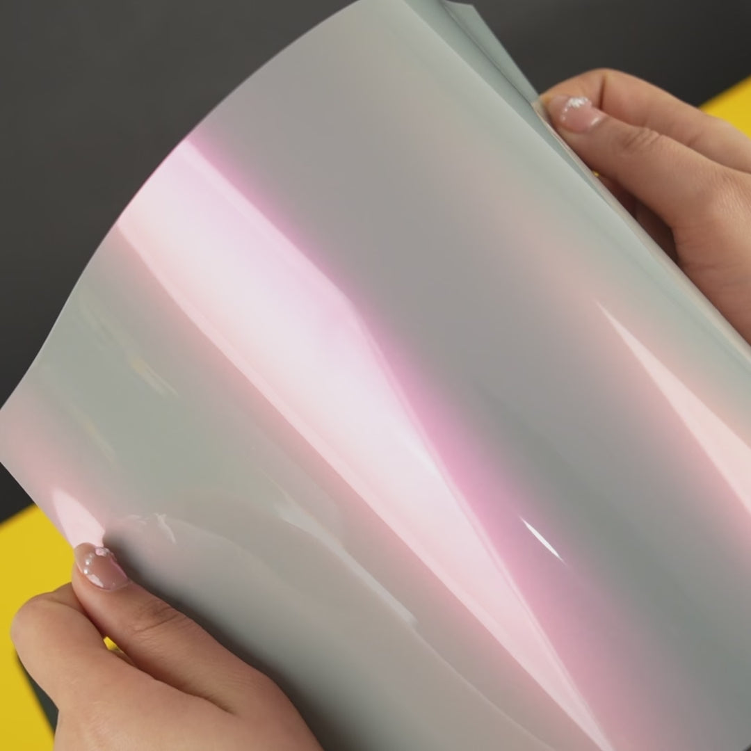✿✿✿wenttyページ✿✿✿ Gloss Color Shift Chameleon Silver Sunset Vinyl Wrap (DS03-HD