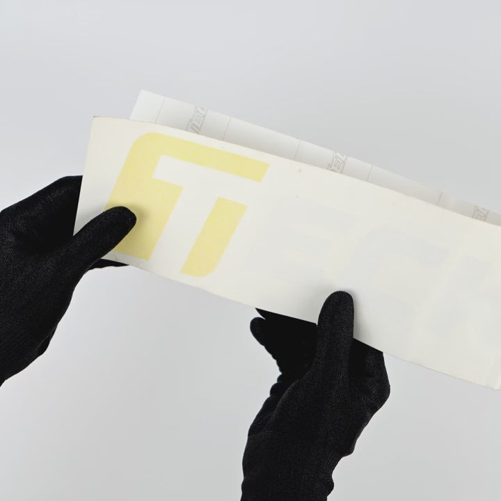 TeckWrap Logo Sticker – premium vinyl decal with TeckWrap branding for cars, windows, and accessories
