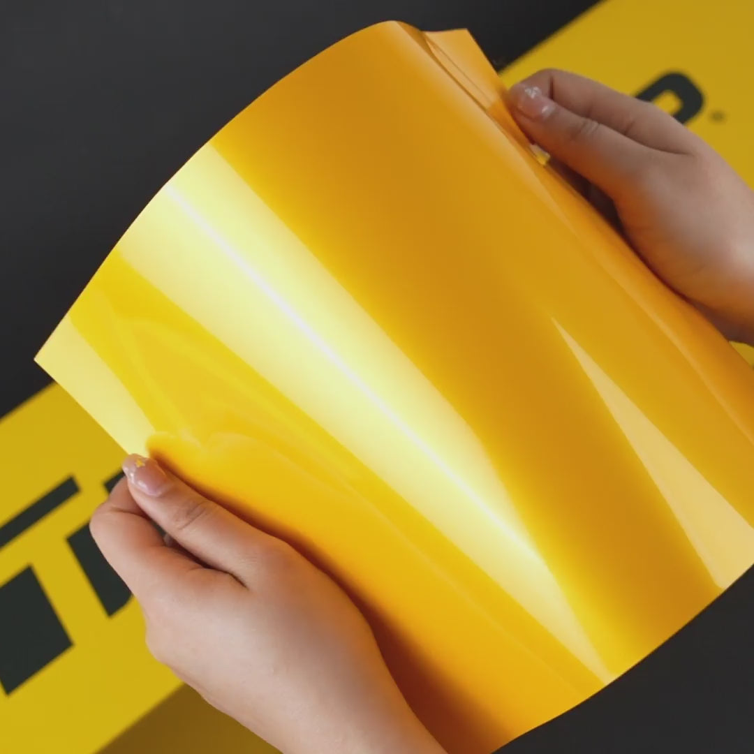 High Gloss Metallic Golden Yellow Vinyl Wrap – Teckwrap International