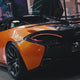 McLaren 570S Spider wrapped in TeckWrap Gloss Orange Deep Orange vinyl (RB19-HD), gloss orange finish — part 2 of 2