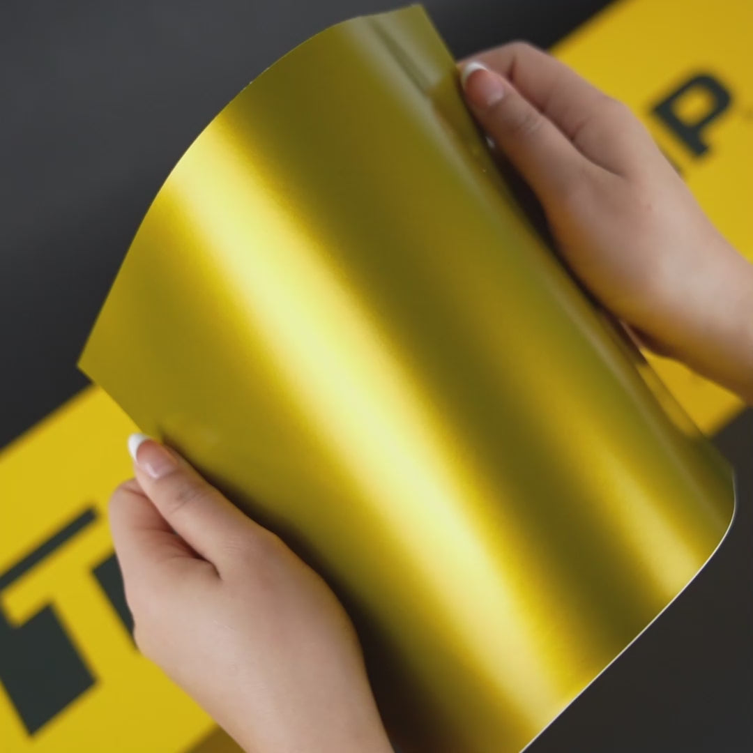 Golden Yellow (VCH408-S) Vinyl Wrap – Teckwrap International