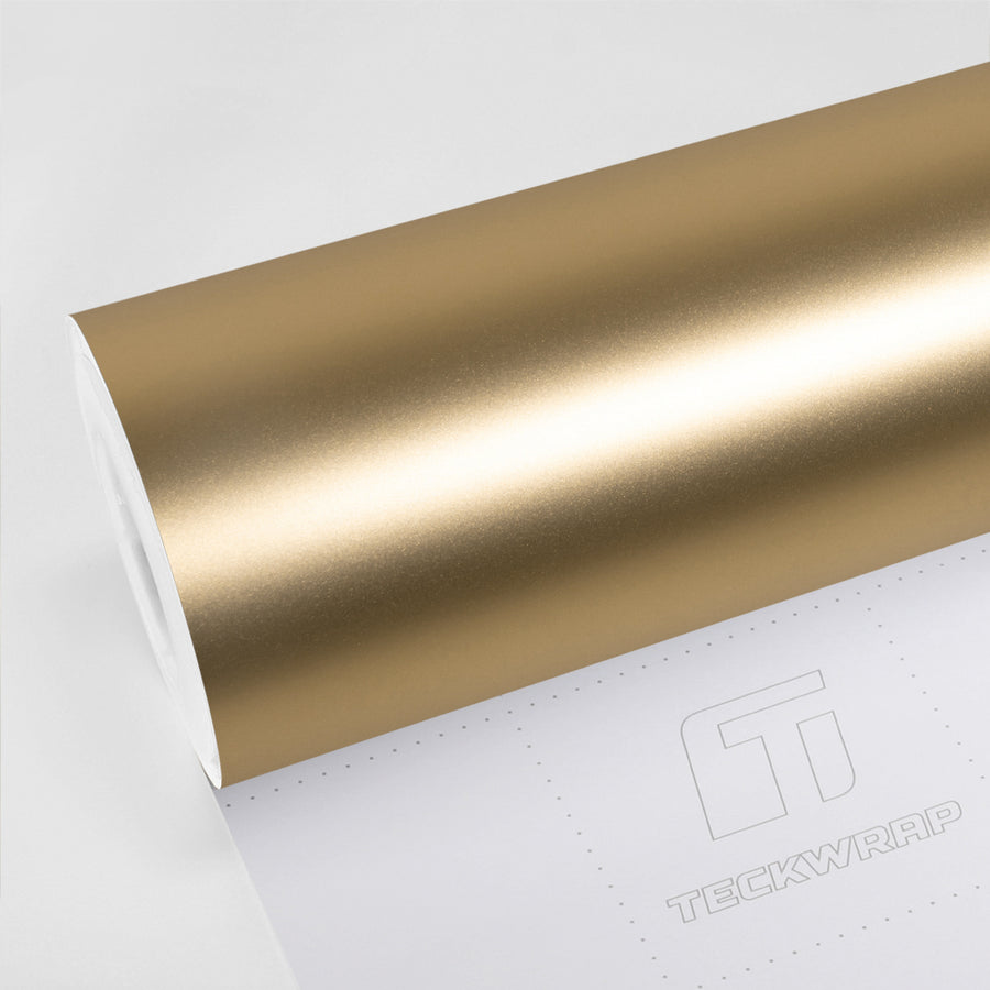 Satin Metallic Imperial Gold Vinyl Wrap