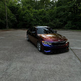 BMW 3 Series wrapped in TeckWrap Gloss Color Shift Chameleon Purple Sunset (RD20PRO-HD), front three-quarter view