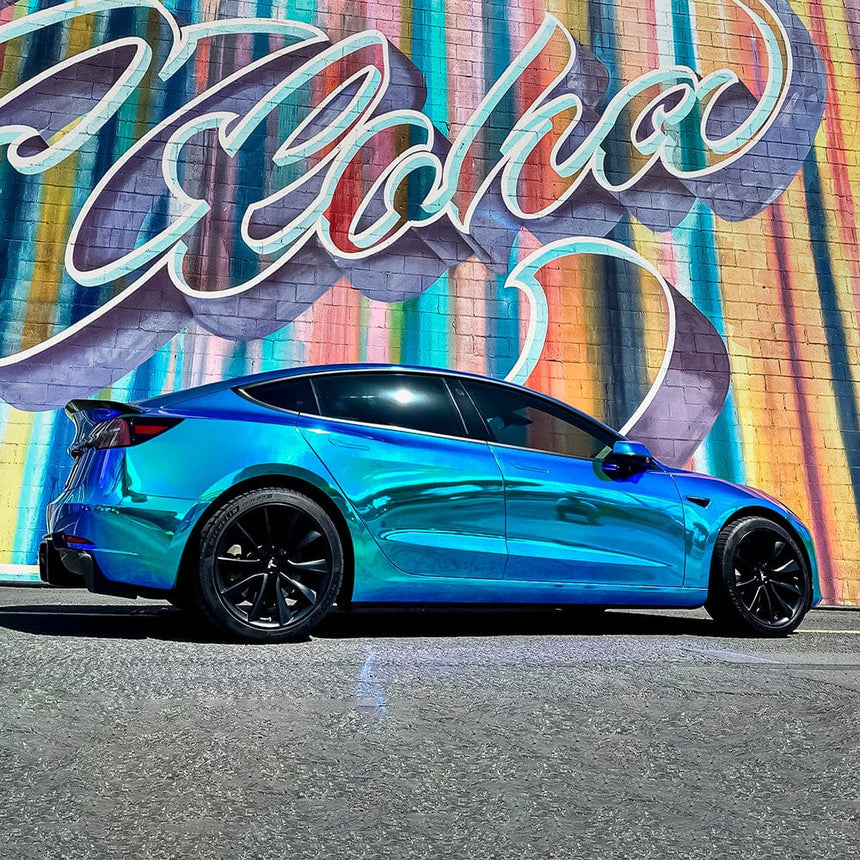 Cobalt Ocean (MCH09) Chrome Wrap - High Quality Car Wraps, vinyl wraps, supper matte & high-gloss colors - Teckwrap