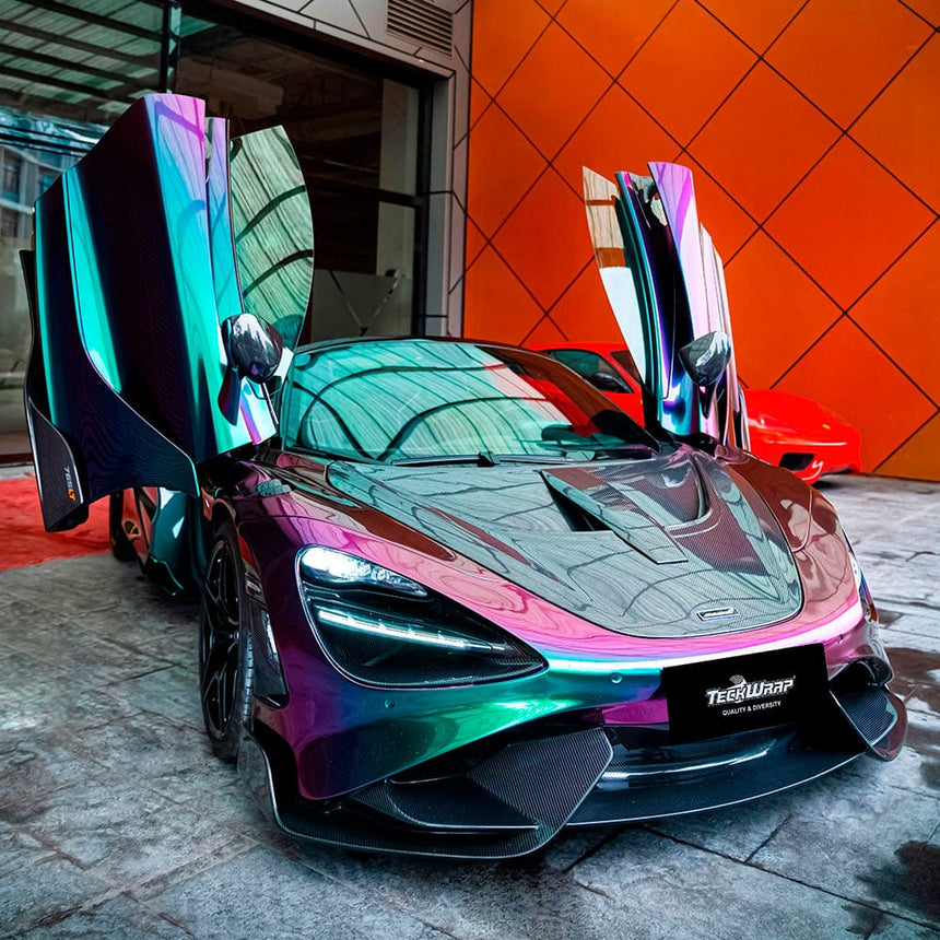 Louis Vuitton colour shift wrap #car #wrap #carwrap #carwrapping