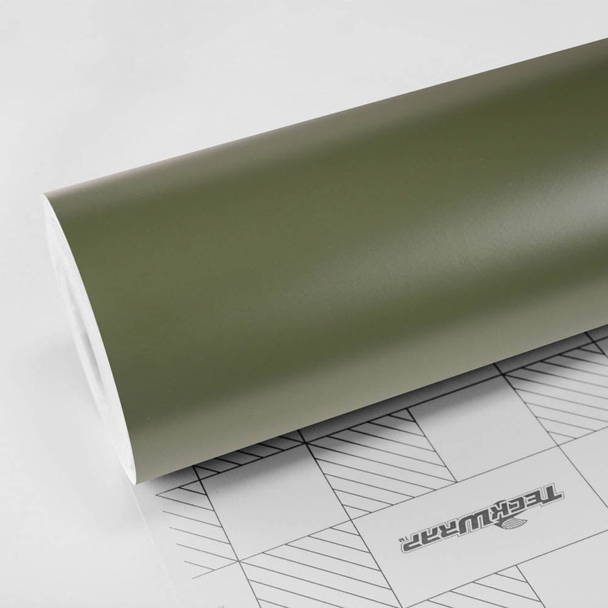 Military Green (CM09) Vinyl Wrap - High Quality Car Wraps, vinyl wraps, supper matte & high-gloss colors - Teckwrap