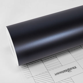 Roll view of TeckWrap Satin Boysenberry Black (SMT04) vinyl wrap highlighting its luxurious satin finish