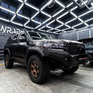 Toyota SUV wrapped in Brushed Black vinyl (BM04)